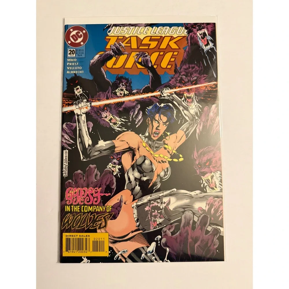 Justice League Task Force 20 DC‎ Comics 1995 Gypsy In the Company of Wolves Waid
